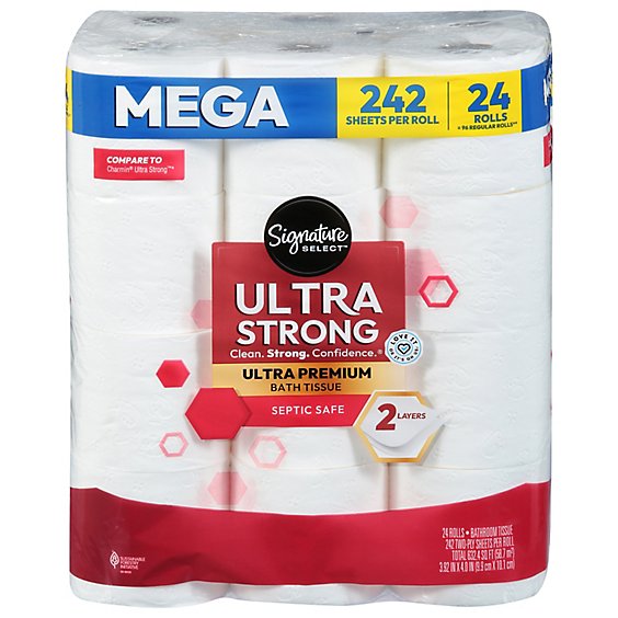 Signature SELECT Our Strongest Ultra Bath Tissue - 24 Rolls