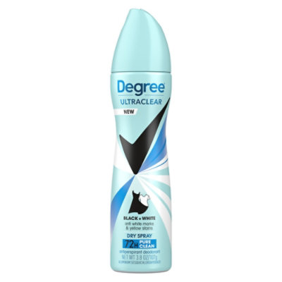 Degree Aerosol Black Plus White Pure Clean Anti Perspirant Deodorant - 3.8 Fl. Oz. - Image 2