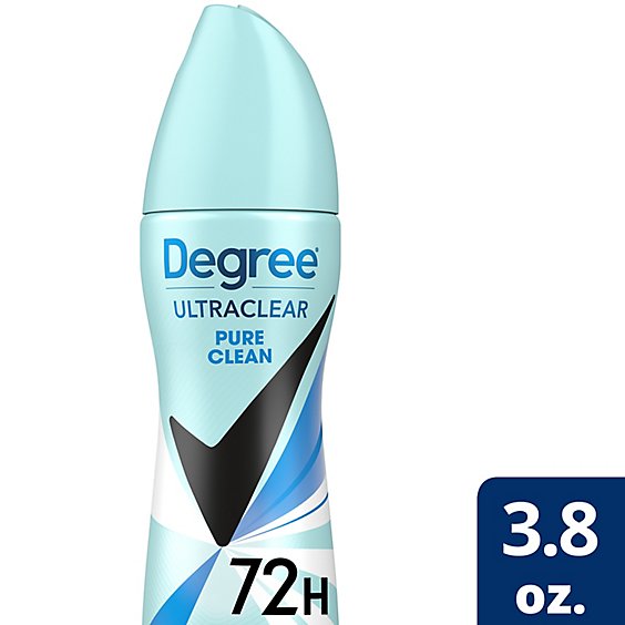 Degree Aerosol Black Plus White Pure Clean Anti Perspirant Deodorant - 3.8 Fl. Oz.
