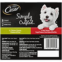 Cesar Simply Crafted Chicken And Beef Topper Adult Wet Dog Food Variety Pack - 8-1.3 Oz - Image 3