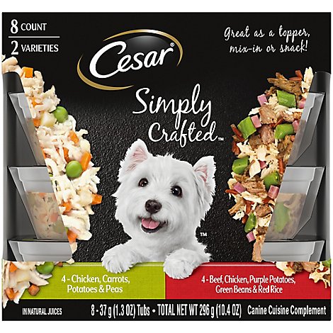 Cesar Smply Crafted Chicken & Beef Vp - 8CT