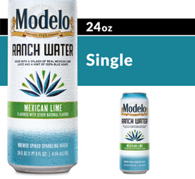 Modelo Ranch Water Spiked Sparkling Water 4.5% ABV Can - 24 Fl. Oz. - Image 1