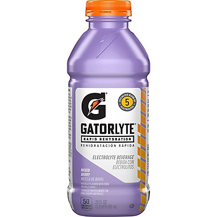 Gatorade Gatorlyte Mixed Berry Electrolyte Beverage - 20 Fl. Oz. - Image 6