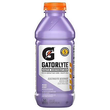 Gatorade Gatorlyte Mixed Berry Electrolyte Beverage - 20 Fl. Oz. - Image 2