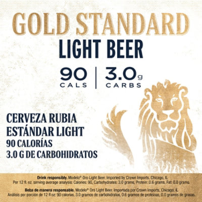 Modelo Oro Mexican Lager Light Beer 4.0% ABV Can - 12-12 Fl. Oz. - Image 3