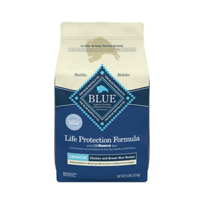 Blue Buffalo Life Protection Formula Senior Dry Dog Food Chicken Brown Rice Recipe 5 Lb safeway