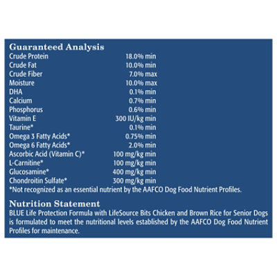 Blue Buffalo Life Protection Formula Senior Dry Dog Food Chicken & Brown Rice Recipe - 5 Lb - Image 4