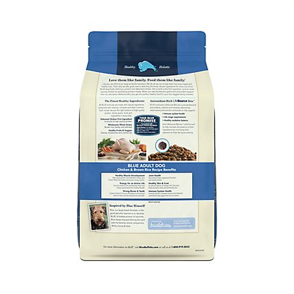 Blue Buffalo Life Protection Formula Natural Chicken and Brown Rice Adult Dry Dog Food Trial Bag - 5 Lb - Image 5