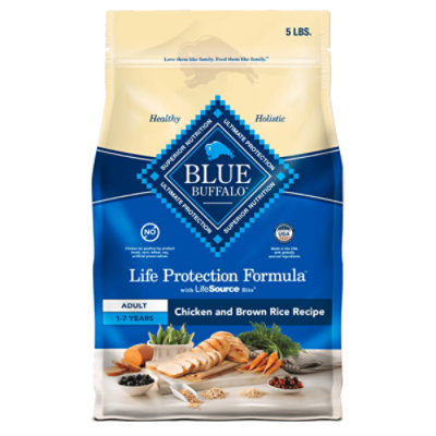 Blue Buffalo Life Protection Formula Adult Dry Dog Food Chicken & Brown Rice Recipe Bag - 5 Lb - Image 2