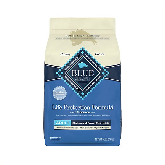 Blue Buffalo Life Protection Formula Natural Chicken and Brown Rice Adult Dry Dog Food Trial Bag - 5 Lb