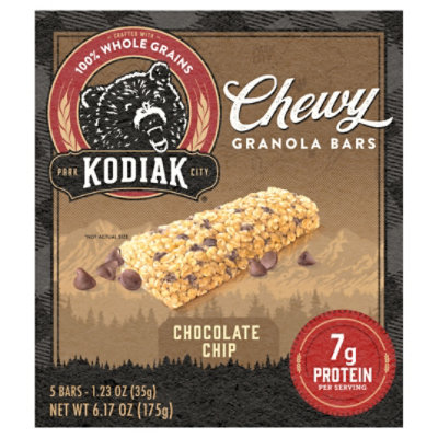 Kodiak Chewy Chocolate Chip Granola Bars Box - 6.17 Oz