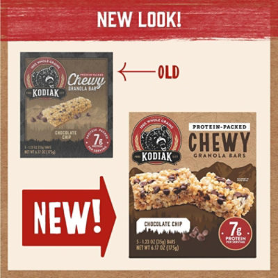 Kodiak Chewy Chocolate Chip Granola Bars Box - 6.17 Oz - Image 2