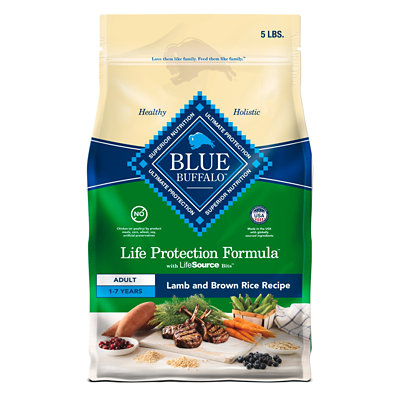 Blue Buffalo Life Protection Formula Adult Dry Dog Food Lamb & Brown Rice Recipe Bag - 5 Lb - Image 2