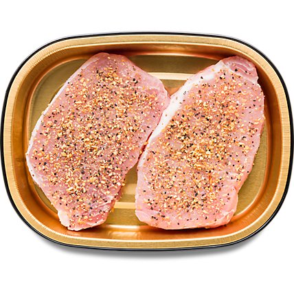 ReadyMeals Boneless Seasoned Pork Loin Chops - 1 Lb - Image 1