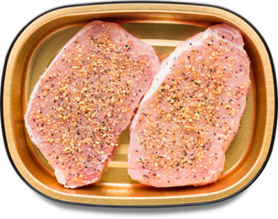 ReadyMeals Boneless Seasoned Pork Loin Chops - 1 Lb - Image 1