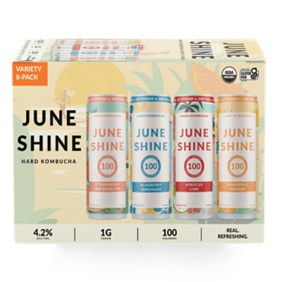 JuneShine Hard Variety Kombucha Pack - 8-12 Fl. Oz. - jewelosco