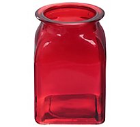 Debi Lilly Square Bell Jar Vase Lg - EA