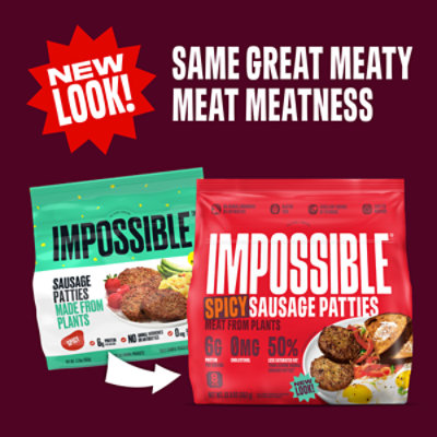 Impossible Spicy Sausage Patties - 12.8 Oz - Image 1