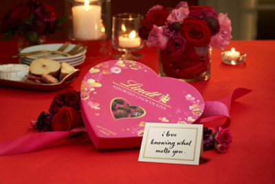 Lindt Valentines Classic Heart Assorted Gourmet Chocolate Candy Truffles Gift Box - 8.9 Oz - Image 2