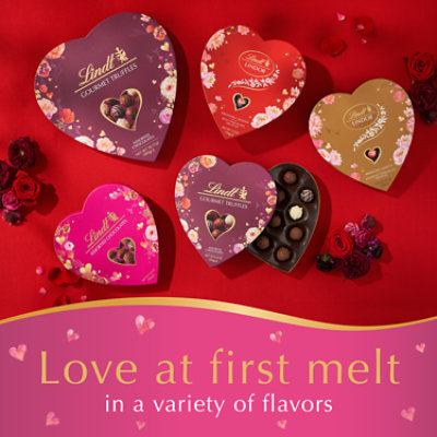 Lindt Valentines Classic Heart Assorted Gourmet Chocolate Candy Truffles Gift Box - 8.9 Oz - Image 4
