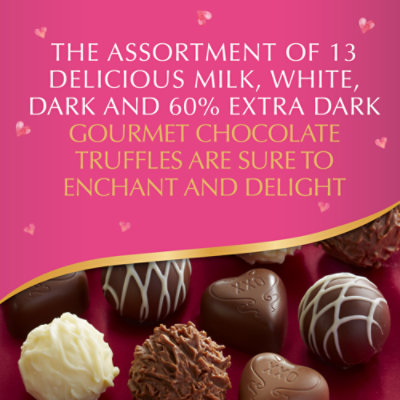 Lindt Valentines Classic Heart Assorted Gourmet Chocolate Candy Truffles Gift Box - 8.9 Oz - Image 3