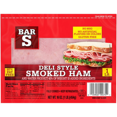 Bar-S 4x6 Cooked Ham - 16 Oz - Image 2