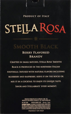 Stella Rosa Brandy Smooth Black Italian Brandy 70 Proof - 750 Ml - Image 4