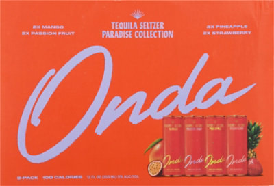 Onda Tequila Seltzer Paradise Collection Ready To Drink In Cans - 8-12 Fl. Oz. - Image 5