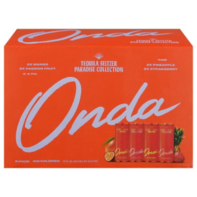 Onda Tequila Seltzer Paradise Collection Ready To Drink In Cans - 8-12 Fl. Oz. - Image 2