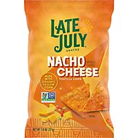 Late July Snacks Nacho Cheese Tortilla Chips 7.5 Oz - 7.8 OZ - Image 2
