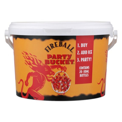 Fireball Malt Cinnamon Party Bucket With Twenty Bottles 20 Count - 50 Ml - Image 1
