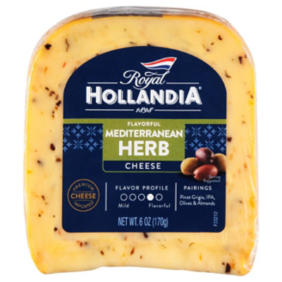 Royal Hollandia Mediterranean Herb Cheese Wedge - 6 Oz - Image 3