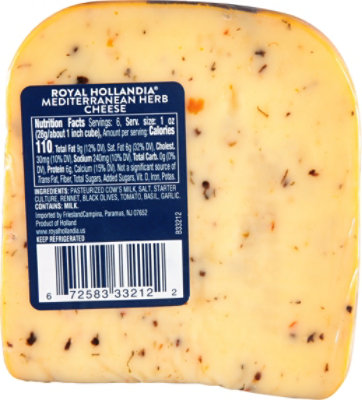 Royal Hollandia Mediterranean Herb Cheese Wedge - 6 Oz - Image 6