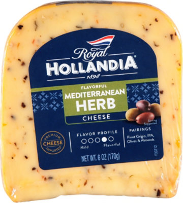 Royal Hollandia Mediterranean Herb Cheese Wedge - 6 Oz - Image 2