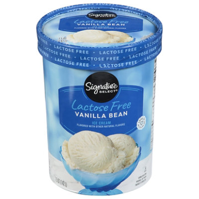 Signature SELECT Ice Cream Vanila Bean Lactose Free - 1.5 Quart