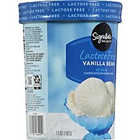 Signature Select Ice Cream Vanila Bean Lactose Free - 1.5 QT - Image 6
