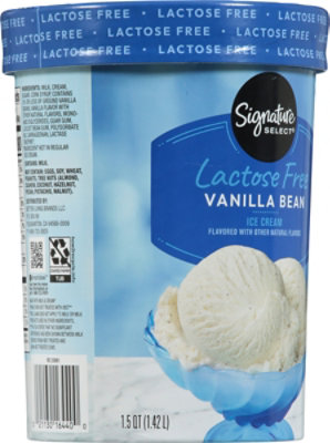 Signature SELECT Ice Cream Vanila Bean Lactose Free - 1.5 Quart - Image 6