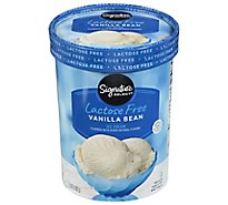 Signature Select Ice Cream Vanila Bean Lactose Free - 1.5 Quart