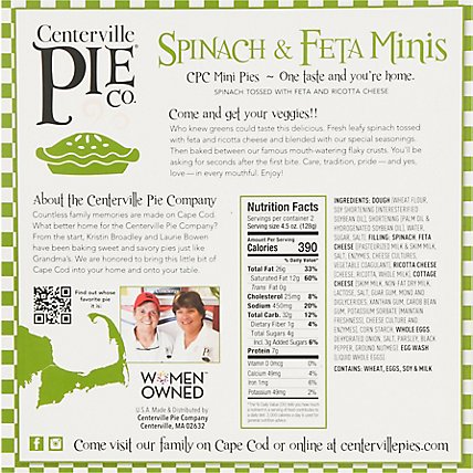 Centerville Pie Spinach & Feta Minis - 9 OZ - Image 5