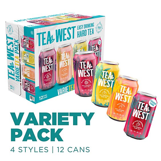 Tea West Hard Tea Variety Pack In Can - 12-12 Oz