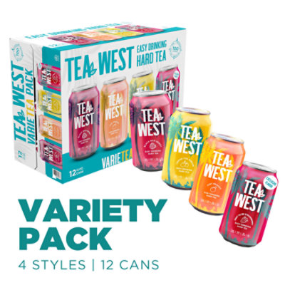 Tea West Variety Pack Can - 12-12 Fl. Oz.