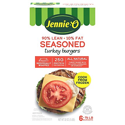 Jennie-o Frozen Turkey Burger Seasoned - 32 Oz - Image 2