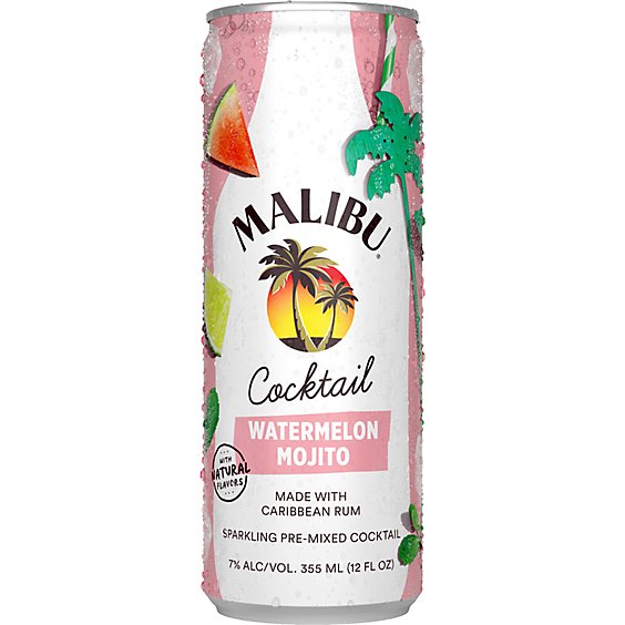 Malibu Watermelon Mojito Rtd 4pk - 4-12 FZ