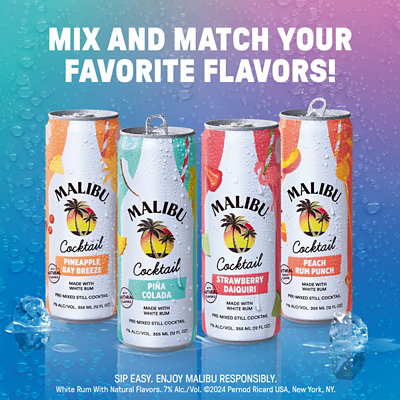 Malibu Pineapple Bay Breeze RTD Multipack - 4-12 Fl. Oz. - Image 2