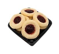 Coconut Raspberry Thumbprint Cookies 12 Count - EA