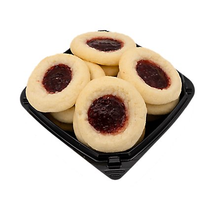 Coconut Raspberry Thumbprint Cookies 12 Count - EA - Image 1
