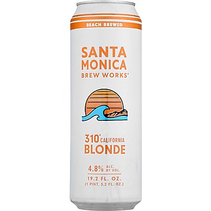 Santa Monica 310 Blonde Ale In A Can - 19.2 FZ - Image 2