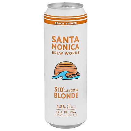 Santa Monica 310 Blonde Ale In A Can - 19.2 FZ - Image 1