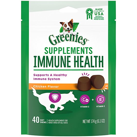 Greenies Supplements Immune Health - 6.1 Oz