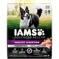 IAMS Advanced Health Adult Healthy Digestion Chicken Dry Dog Food - 13.5 Lb - Image 1